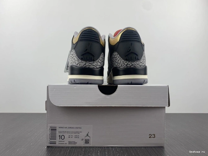 Jordan “Black Air 3 Gold” CK9246-067 WMNS 0828